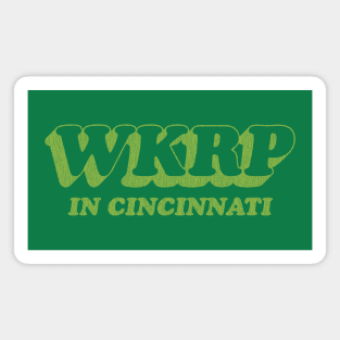 WKRP in Cincinnati Vintage Green v2 Magnet